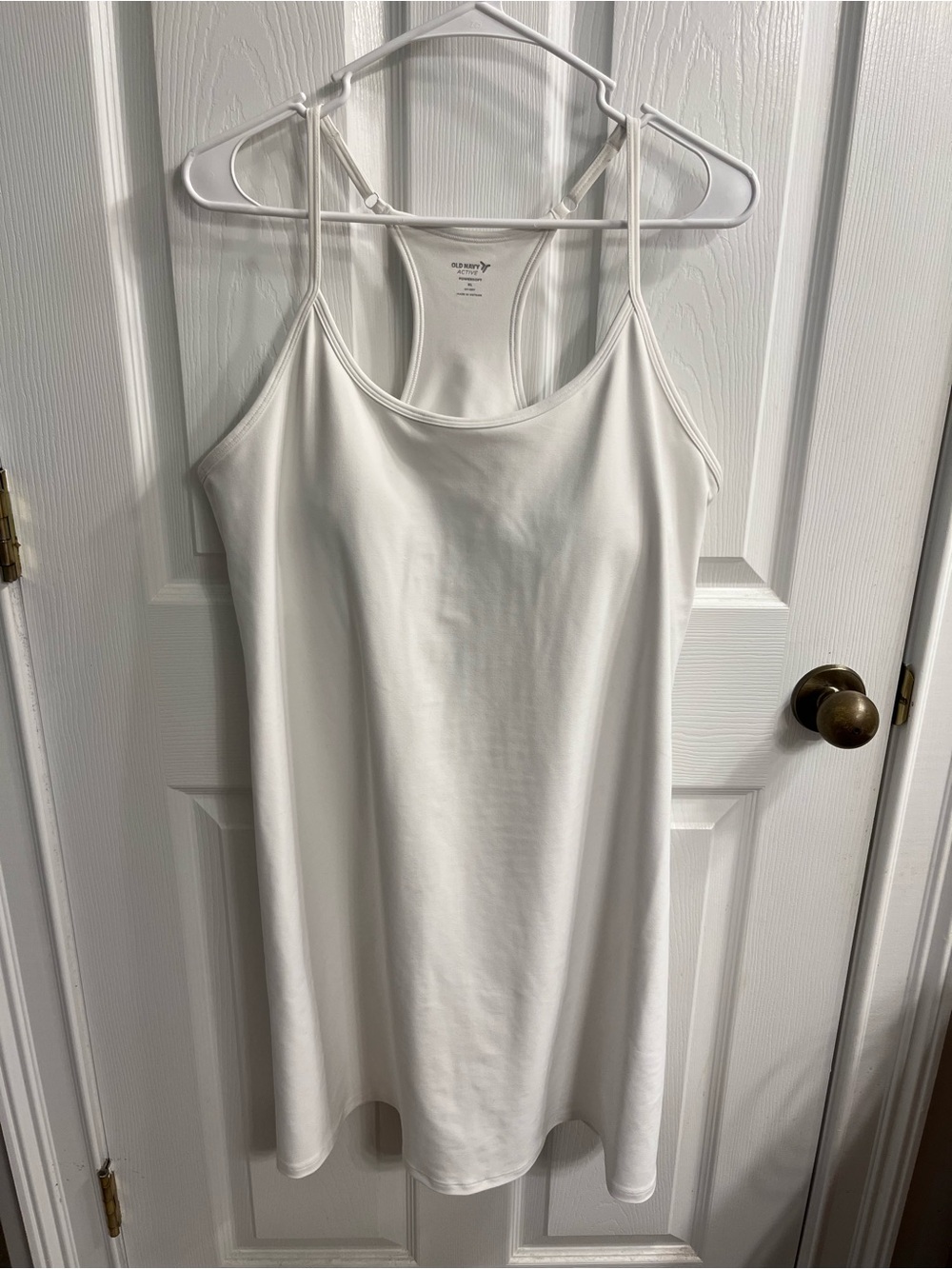 Old Navy White PowerSoft Racerback Tank